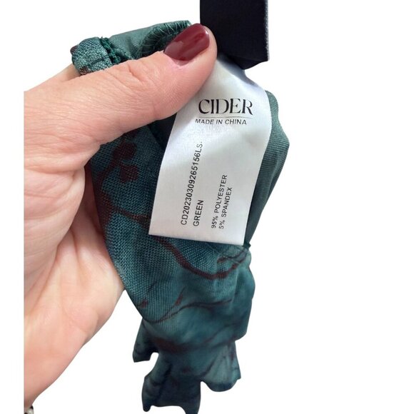 Cider High waist mesh floral mini skirt with elastic waist band - Picture 4 of 6